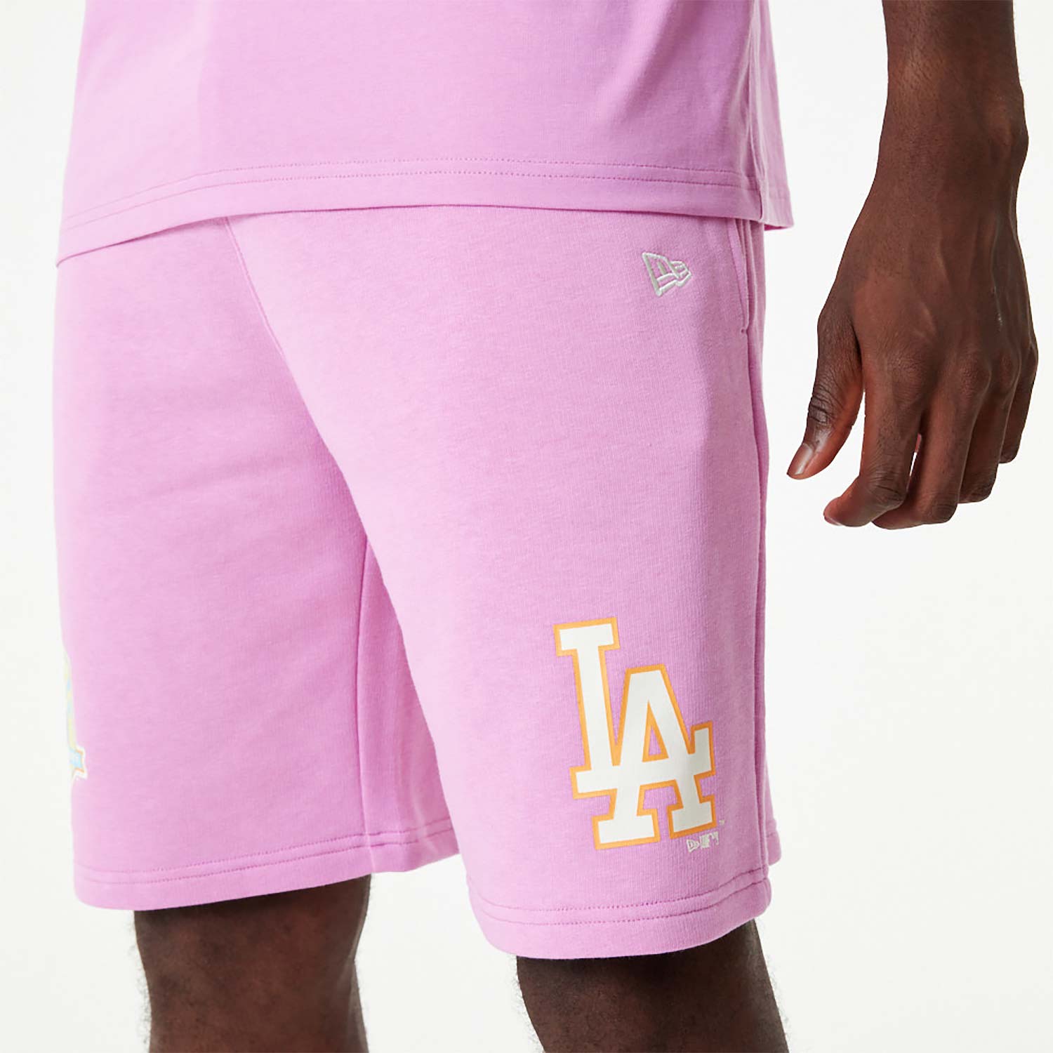 Kraťasy New Era MLB Pastel Shorts Los Angeles Dodgers Wild Rose