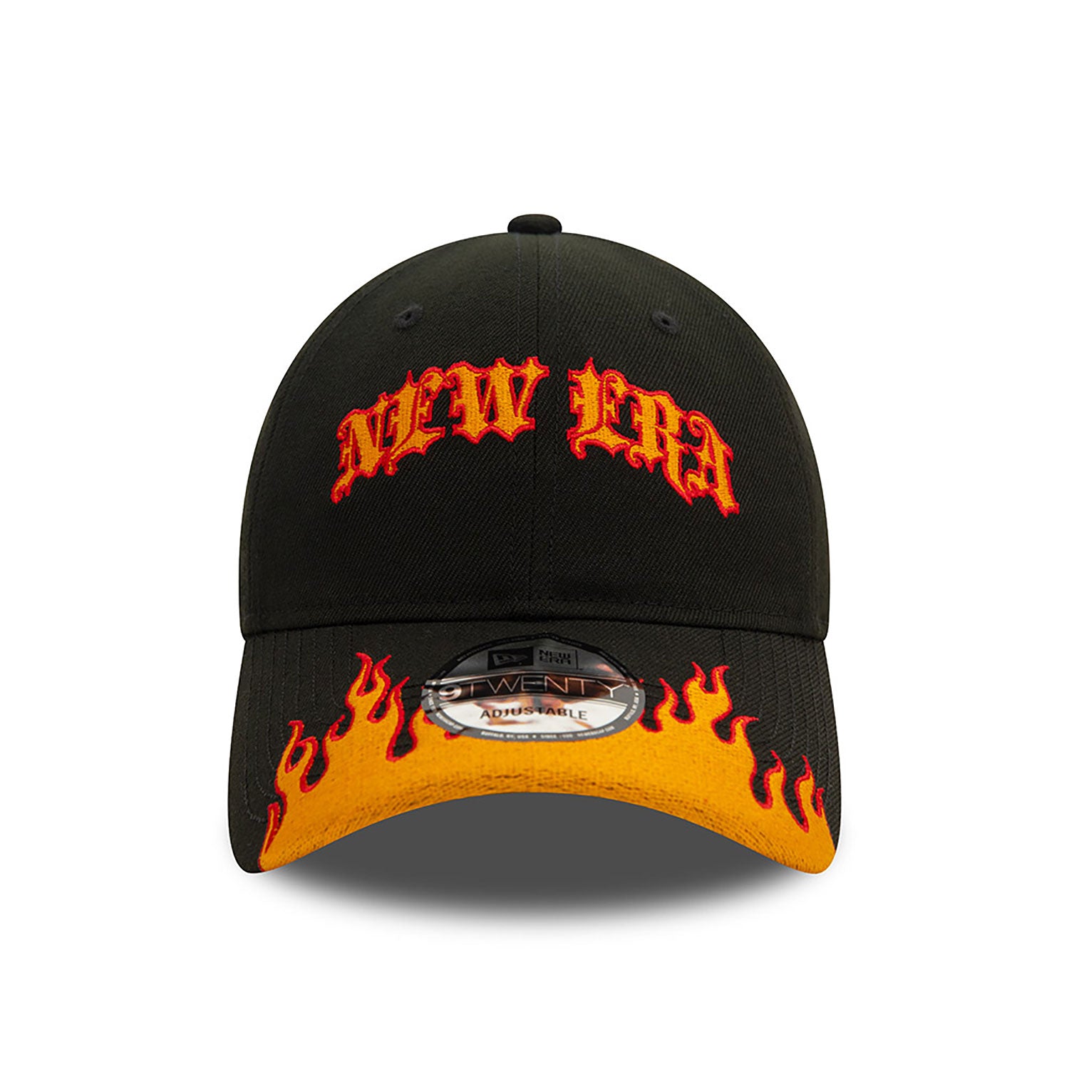 Black and orange fashion cap