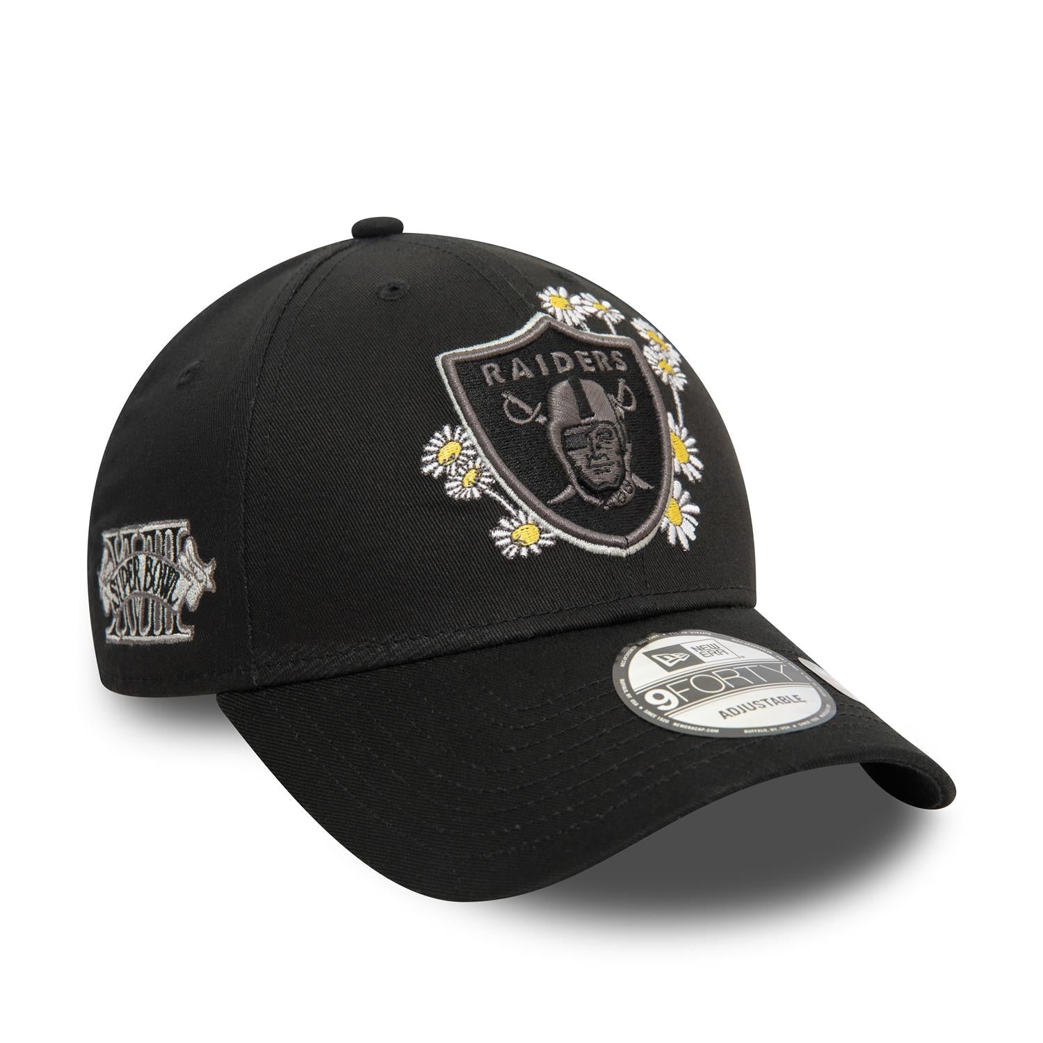 Las Vegas Raiders 9FORTY Flower Icon Black Cap