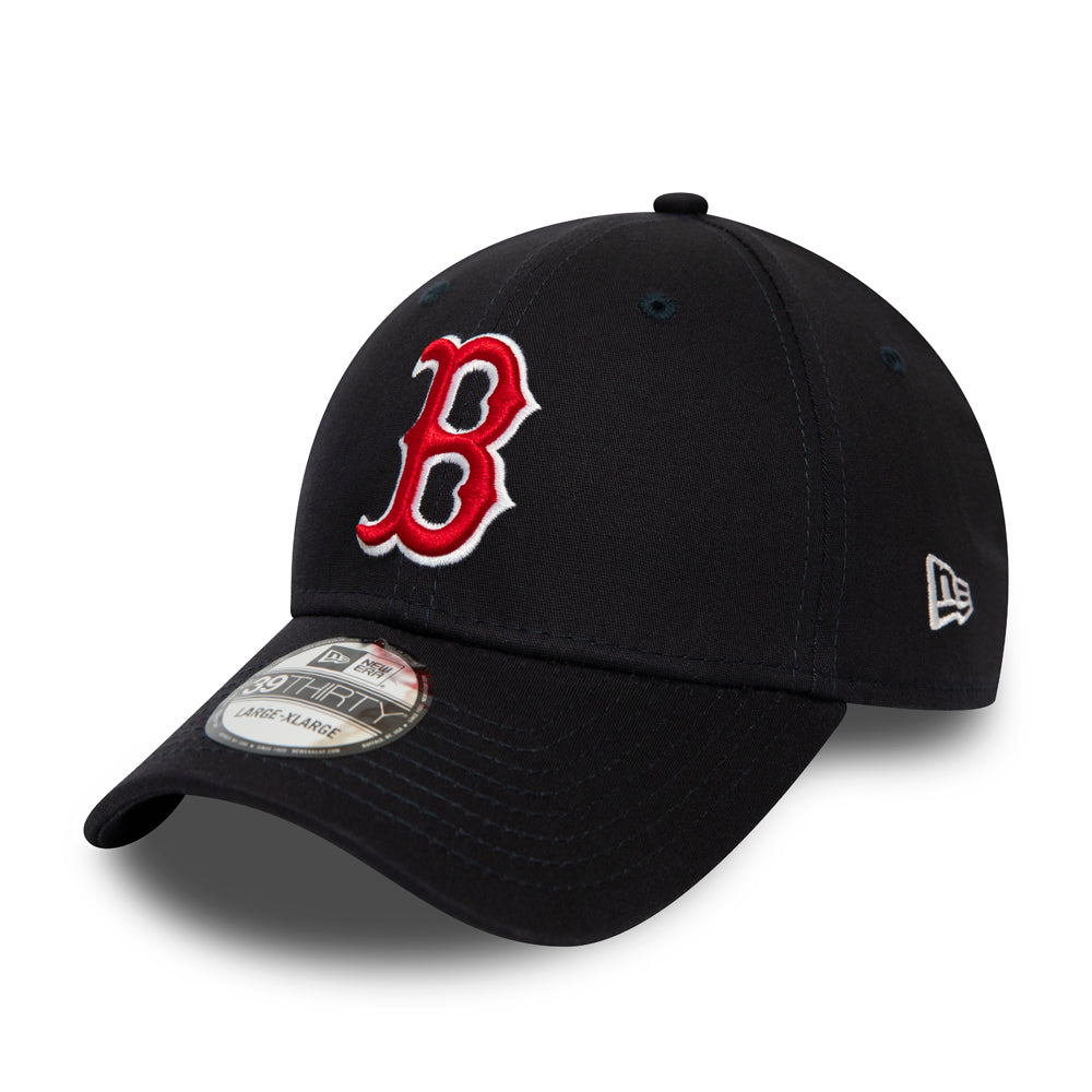 Boston Red Sox 39Thirty League Essential Navy Red Cap