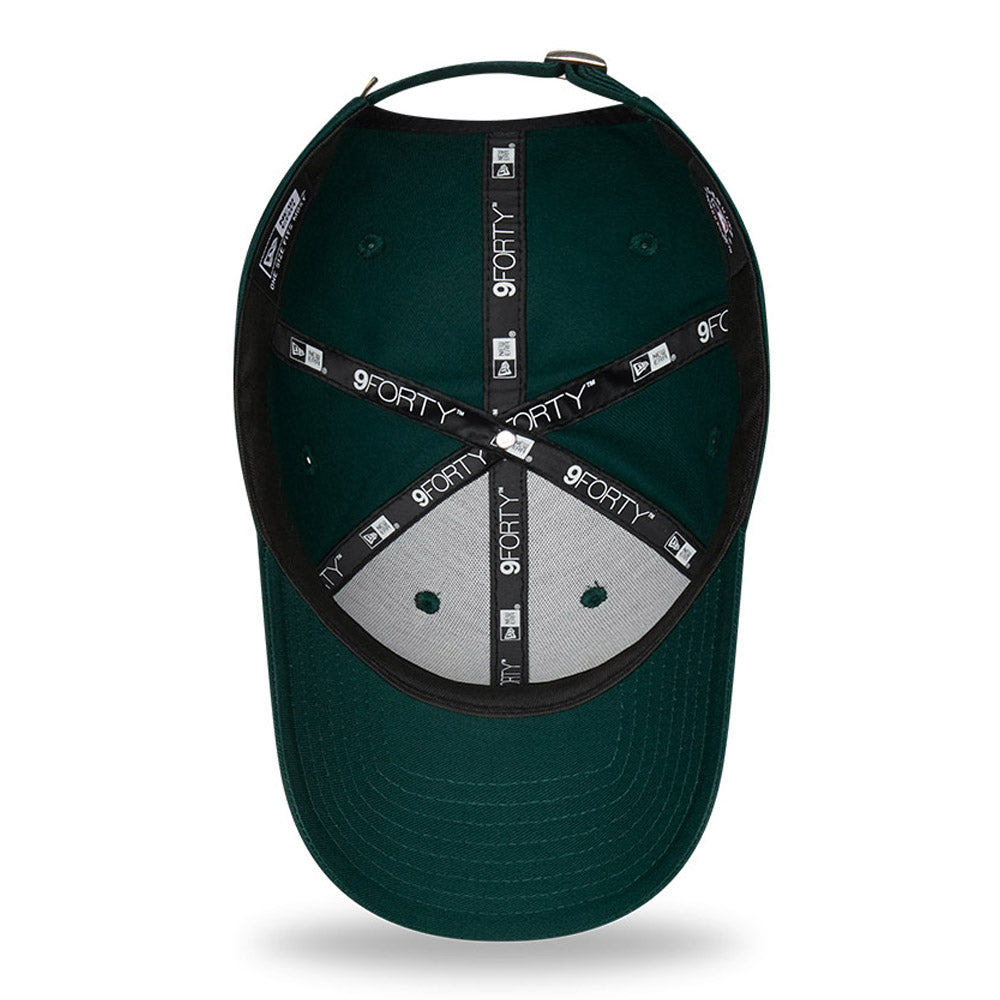Buy the Athletics Cord cap in dark green- Brooklynfizz