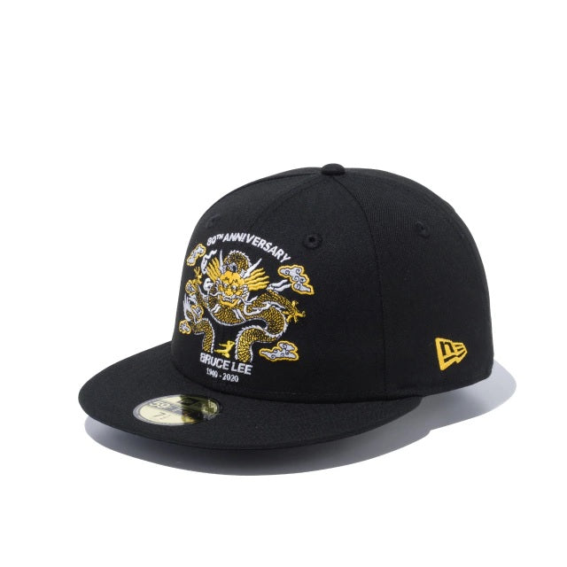 Bruce Lee 59Fifty 80Th Dragon Black Yellow Cap