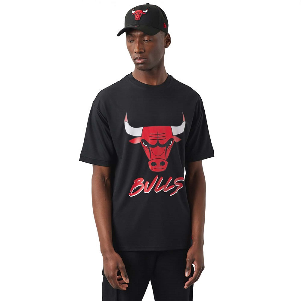 NEW ERA TRICOU NBA GRAPHIC TEE CHI BUL BLK