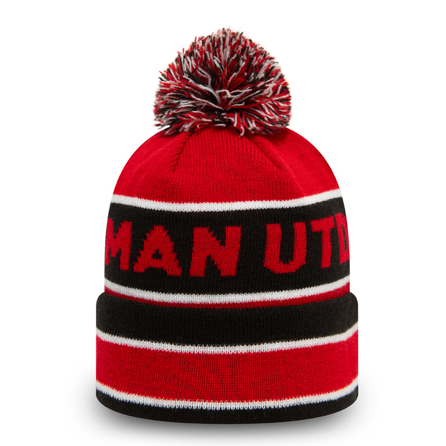 Manchester United Bobble Red Beanie