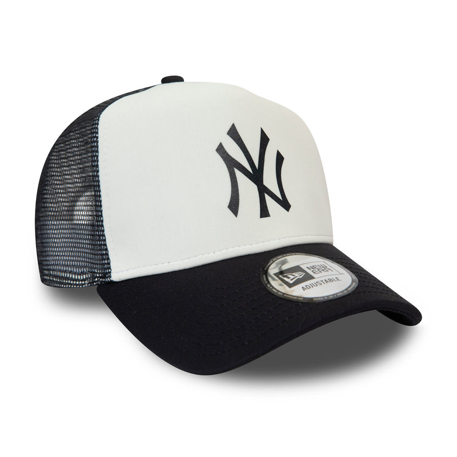 New York Yankees Team Colour A-Frame White Trucker Cap