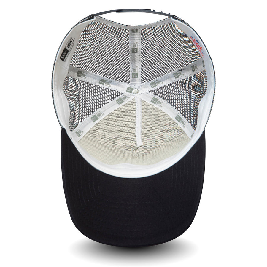 New York Yankees Team Colour A-Frame White Trucker Cap