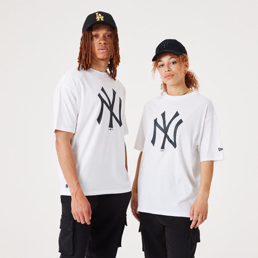 T-shirts New Era New York Yankees Mlb Large Logo Oversized Tee Navy