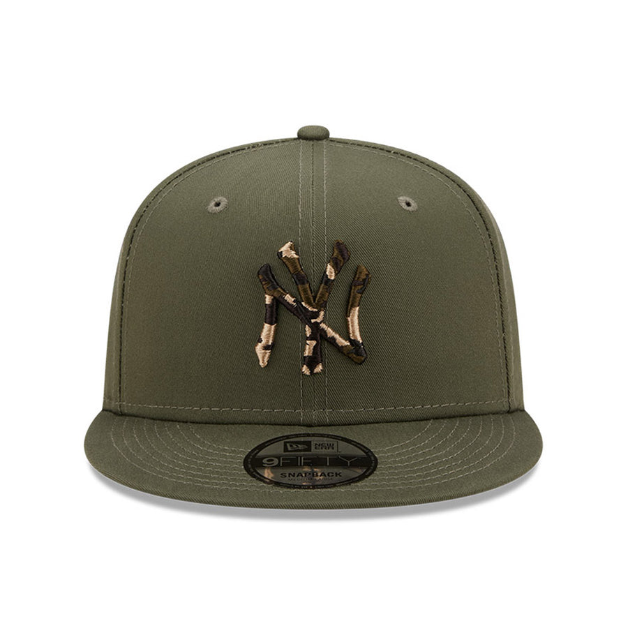 New York Yankees 9FIFTY Camo Infill Olive Cap