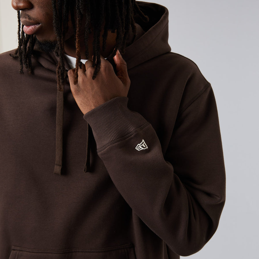 New Era Heritage Oversized Brown Hoodie