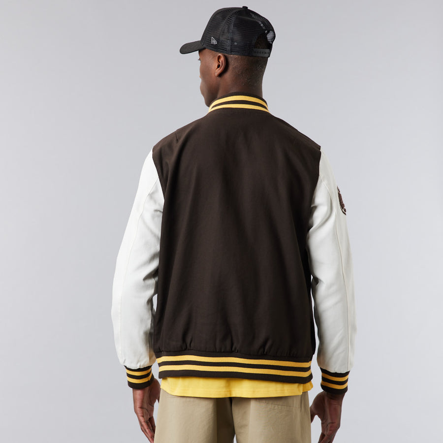 New Era Heritage Varsity Brown Jacket