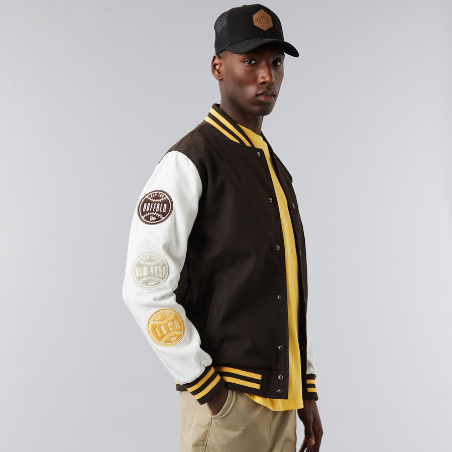 New Era Heritage Varsity Brown Jacket