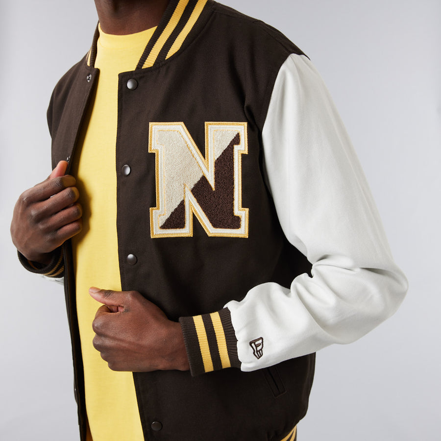 New Era Heritage Varsity Brown Jacket