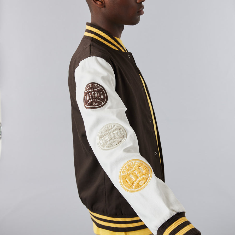 New Era Heritage Varsity Brown Jacket