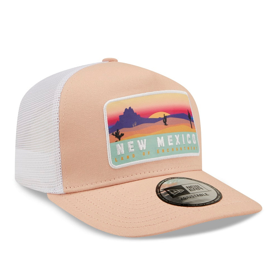 New Era Trucker Location Pink Cap