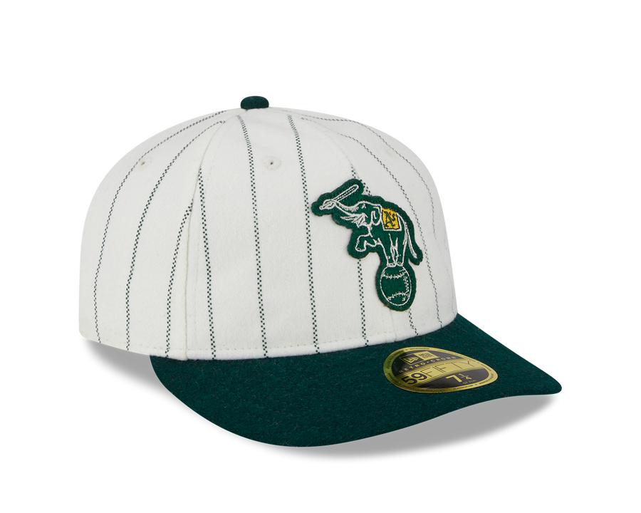 Oakland Athletics 59FIFTY Retro Crown MLB Stripe White/Green Cap