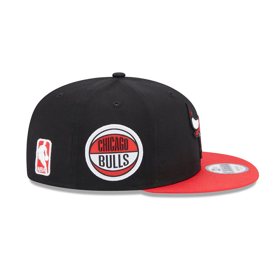 Chicago Bulls 9FIFTY Contrast Side Patch Black/Red Cap