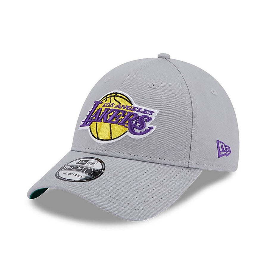 Los Angeles Lakers 9FORTY Team Side Patch Grey Cap