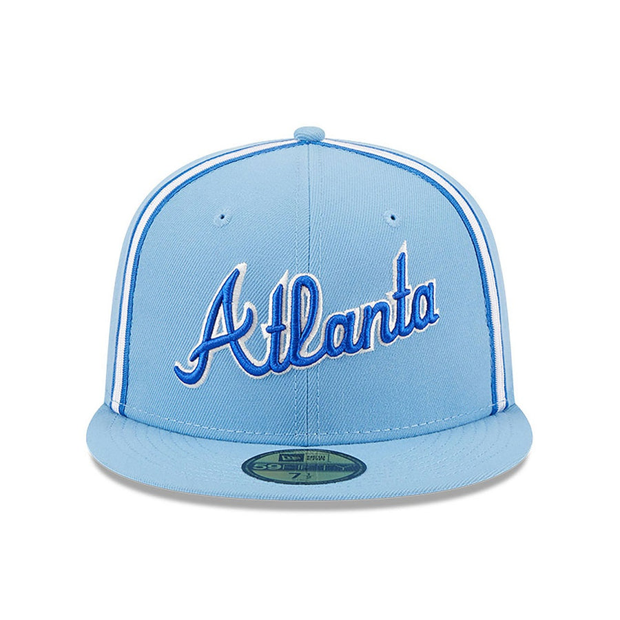 MLB Atlanta Braves Light Royal with White 59FIFTY Fitted Cap