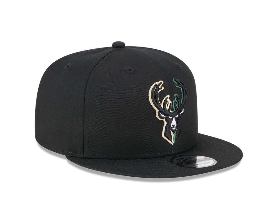 Milwaukee Bucks 9FIFTY Split Logo Black Cap