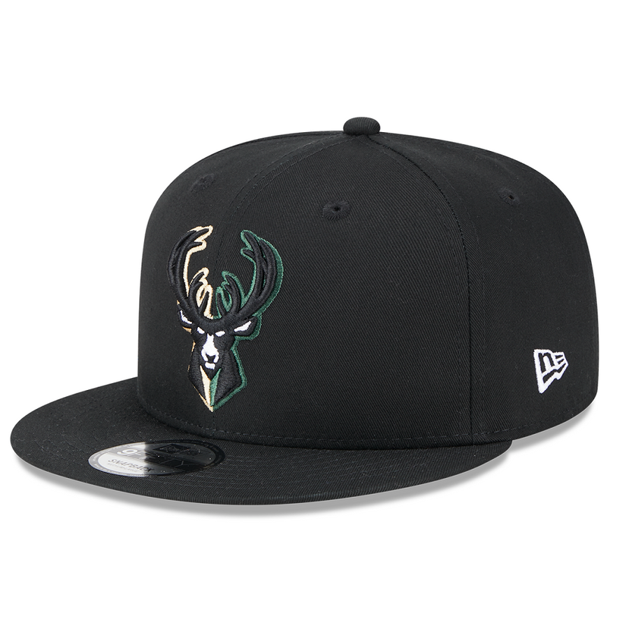 Milwaukee Bucks 9FIFTY Split Logo Black Cap