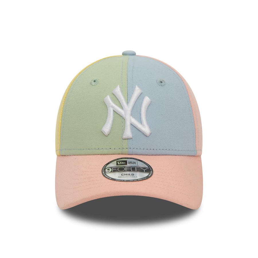 New York Yankees 9FORTY Kids MLB Block Pink Cap