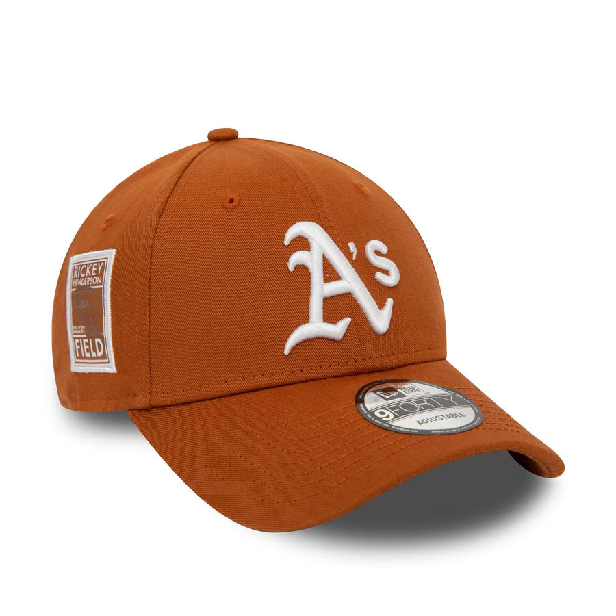 Oakland Athletics 9FORTY Side Patch Brown Cap