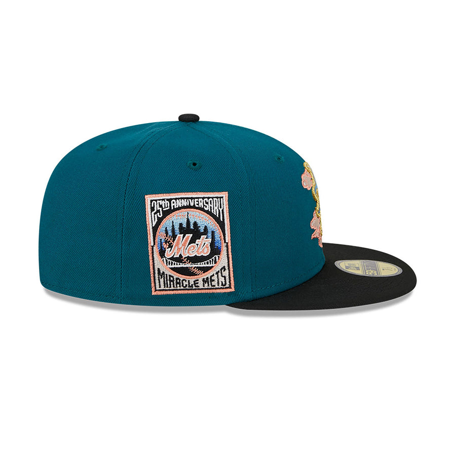 New York Mets 59FIFTY Cloud Spiral Green Cap