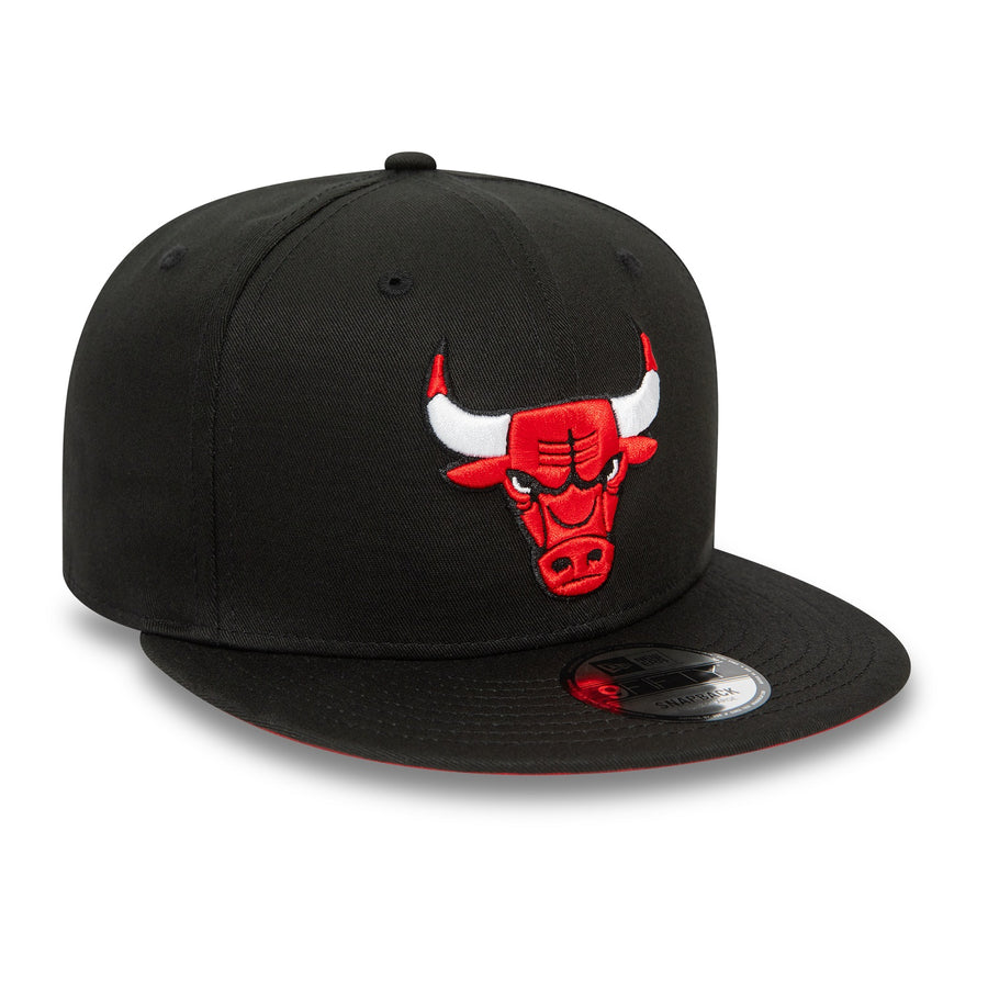 Chicago Bulls 9FIFTY NBA Rear Logo Snapback Black Cap