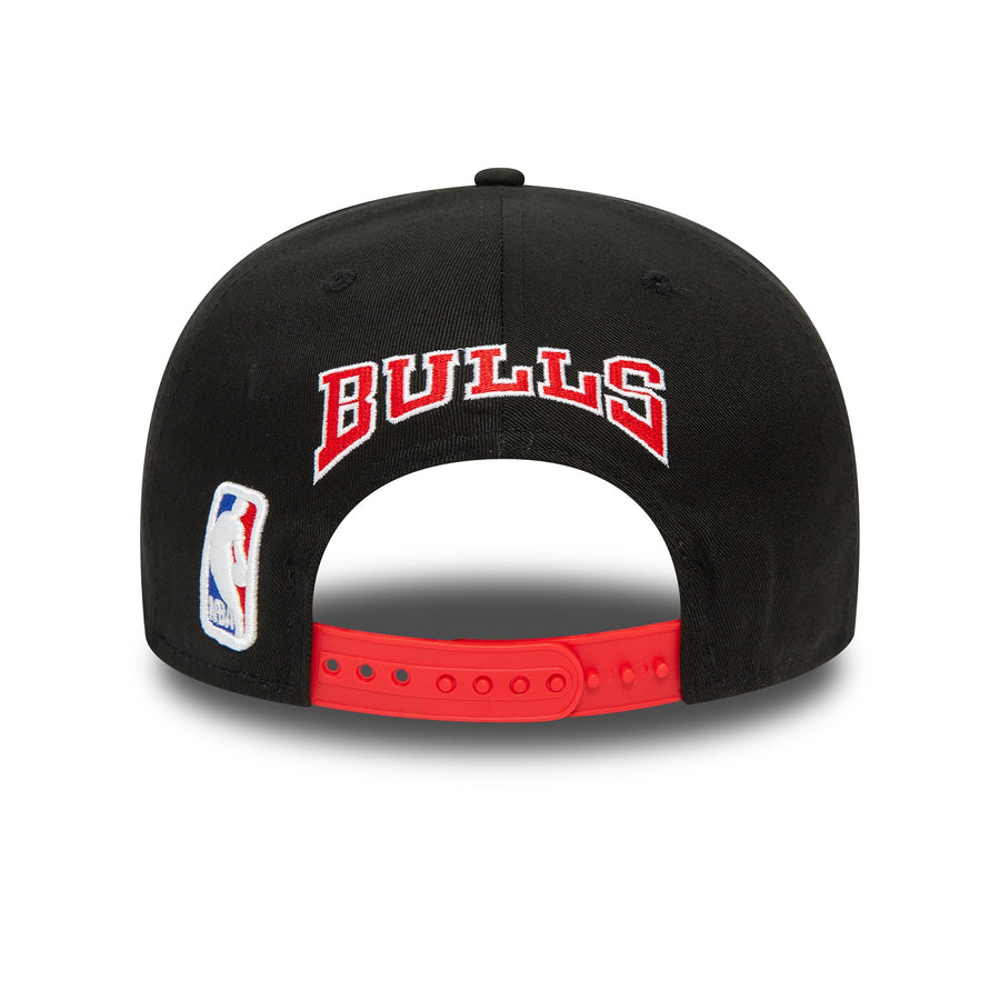 Chicago Bulls 9FIFTY NBA Rear Logo Snapback Black Cap