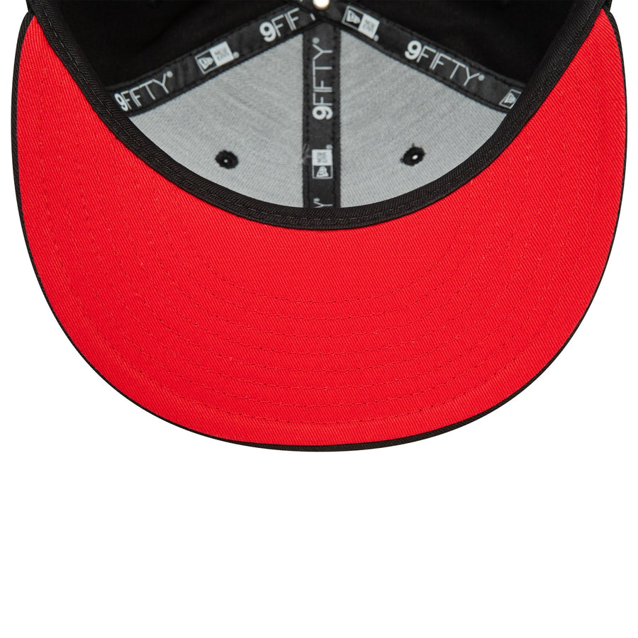 Chicago Bulls 9FIFTY NBA Rear Logo Snapback Black Cap