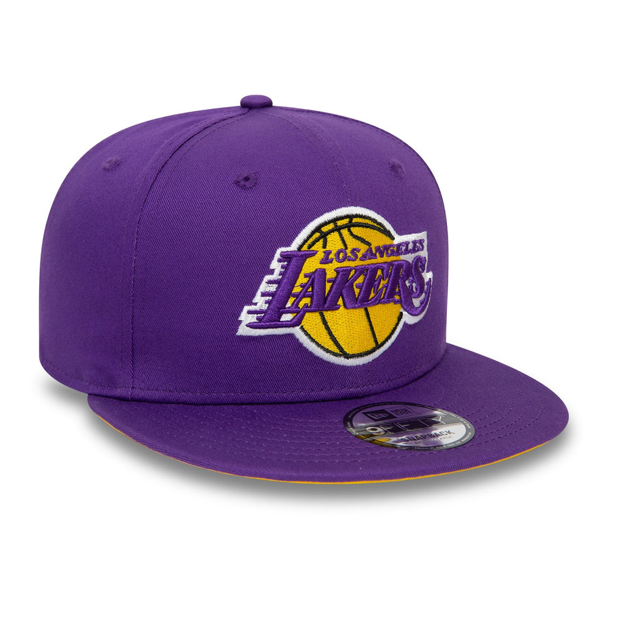 Los Angeles Lakers 9FIFTY NBA Rear Logo Snapback Purple Cap