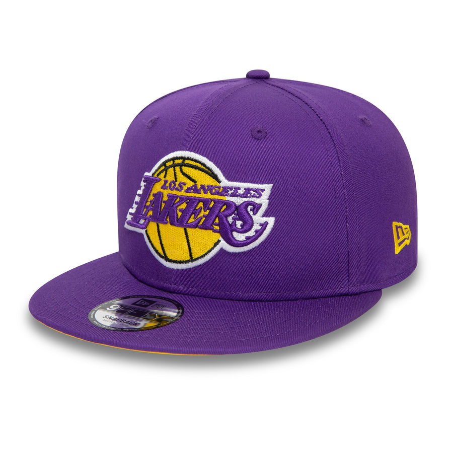 Los Angeles Lakers 9FIFTY NBA Rear Logo Snapback Purple Cap