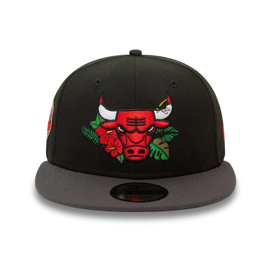 Chicago Bulls 9FIFTY NBA Floral Black Cap