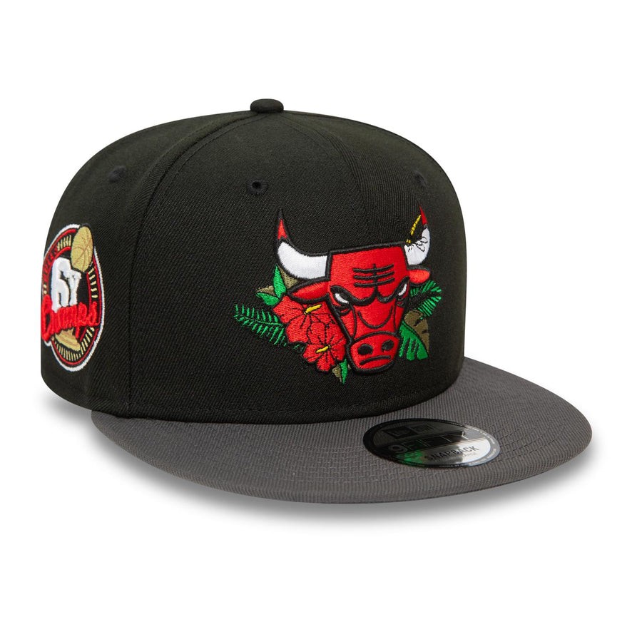 Chicago Bulls 9FIFTY NBA Floral Black Cap