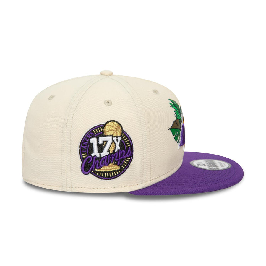 Los Angeles Lakers 9FIFTY NBA Floral Stone Cap