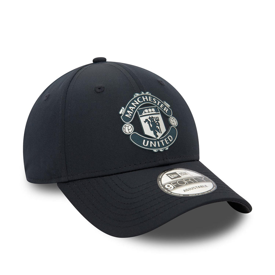 Manchester United FC 9FORTY  Rubber Woven Navy Cap