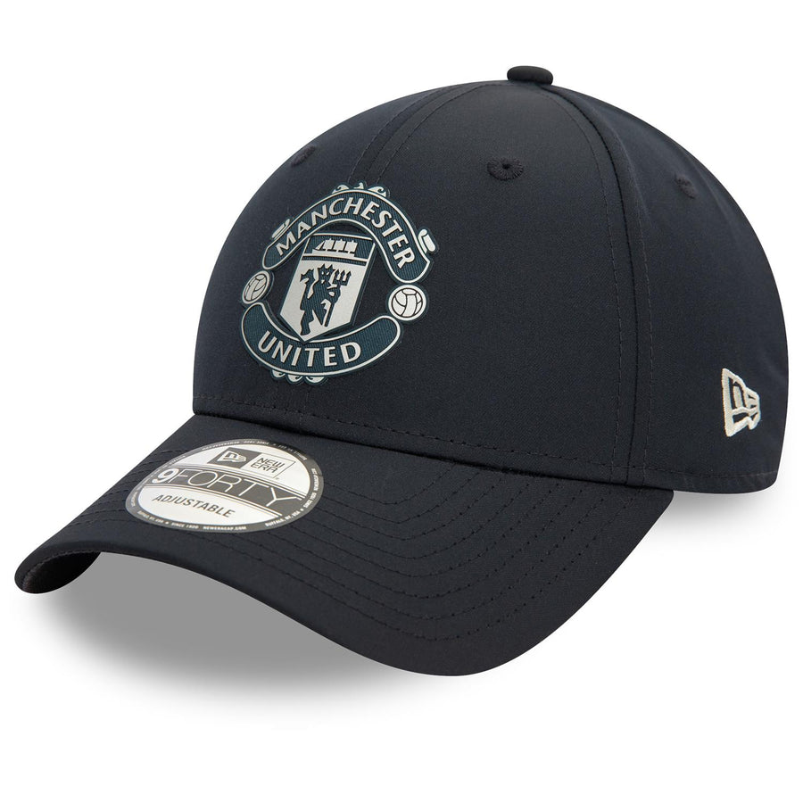 Manchester United FC 9FORTY  Rubber Woven Navy Cap