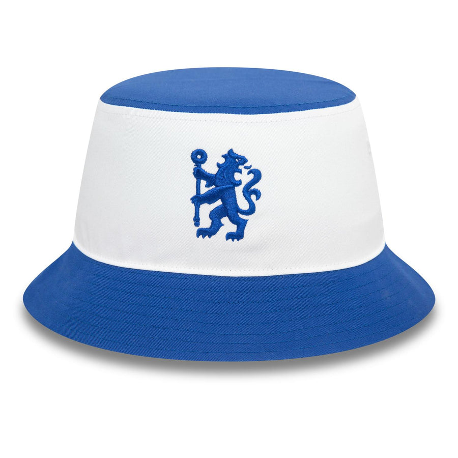 Chelsea FC Lion Crest Colour Block White/Blue Bucket Hat