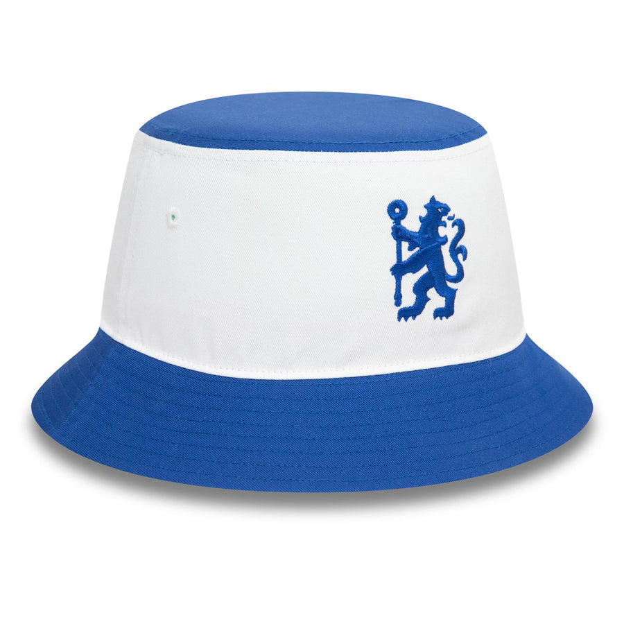 Chelsea FC Lion Crest Colour Block White/Blue Bucket Hat