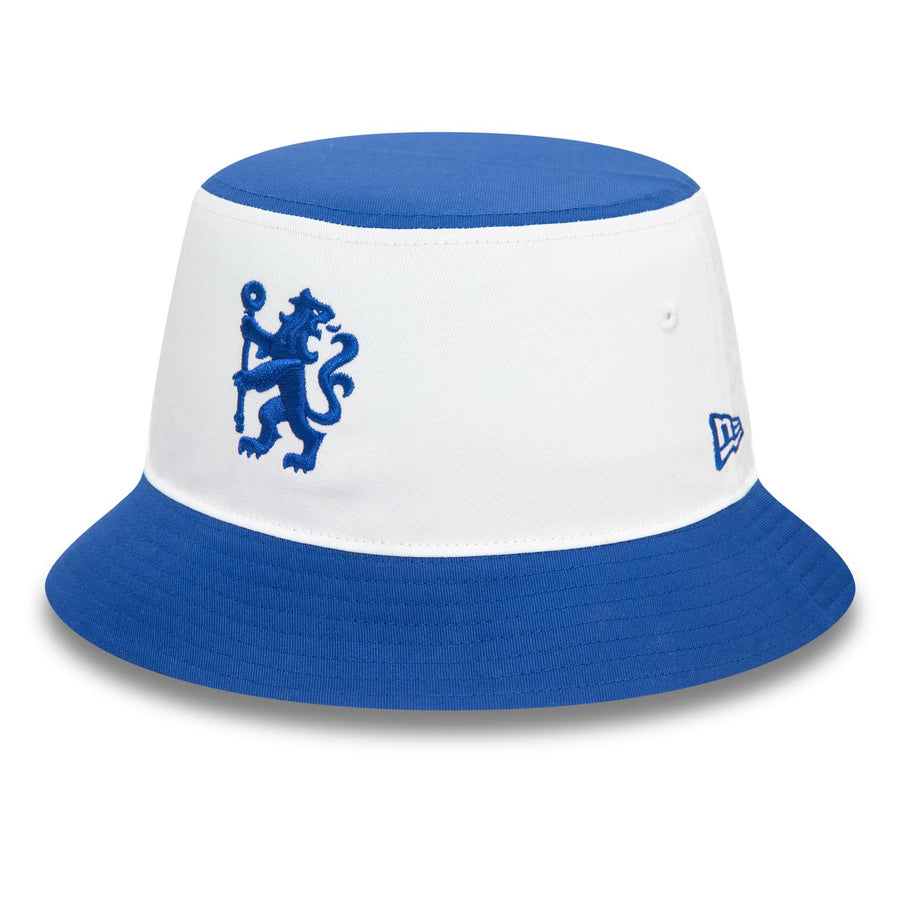 Chelsea FC Lion Crest Colour Block White/Blue Bucket Hat