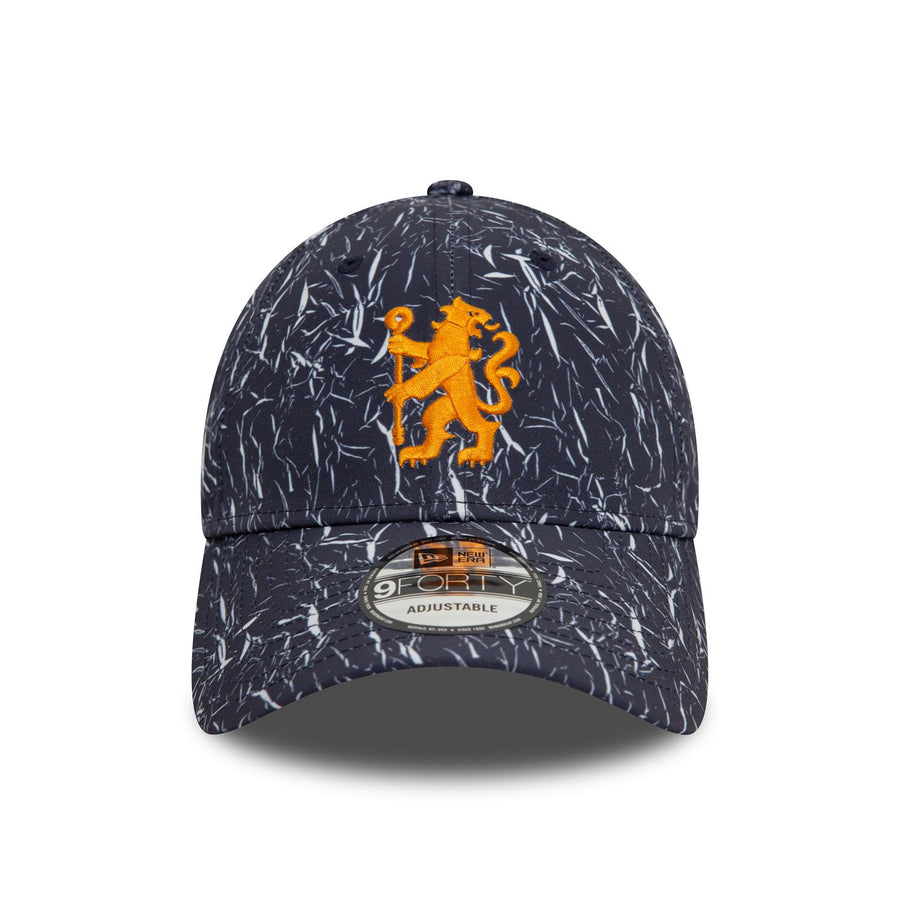 Chelsea FC 9FORTY Crinkle All Over Print Navy Cap