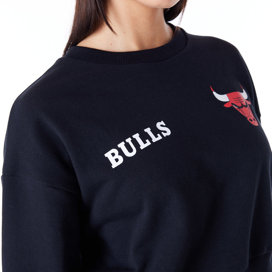 Chicago Bulls Womens NBA Wordmark Black Sweatshirt