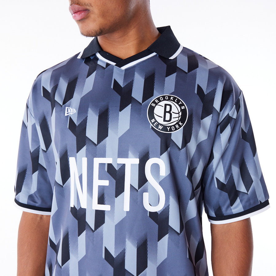 Brooklyn Nets NBA Soccer Grpahite Tee