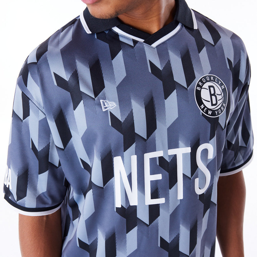 Brooklyn Nets NBA Soccer Grpahite Tee