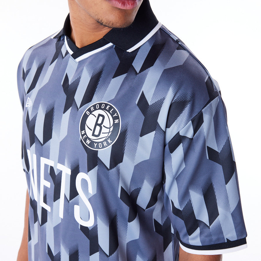 Brooklyn Nets NBA Soccer Grpahite Tee