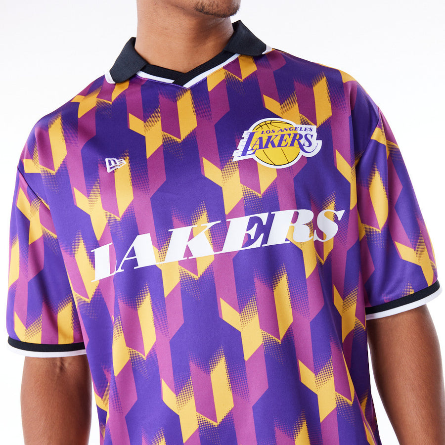 Los Angeles Lakers NBA Soccer Purple Tee