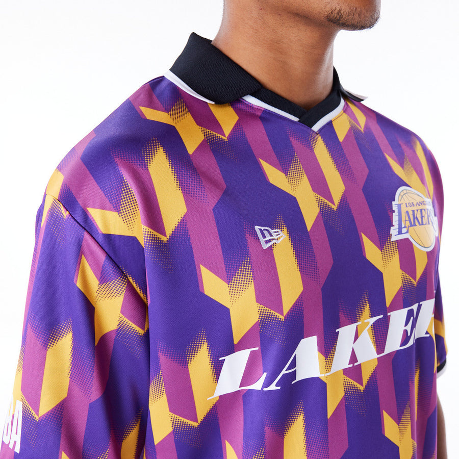 Los Angeles Lakers NBA Soccer Purple Tee