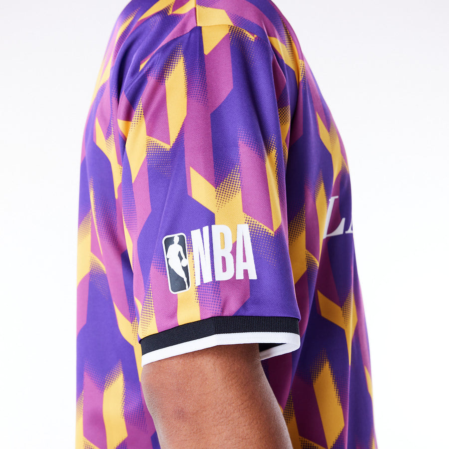 Los Angeles Lakers NBA Soccer Purple Tee