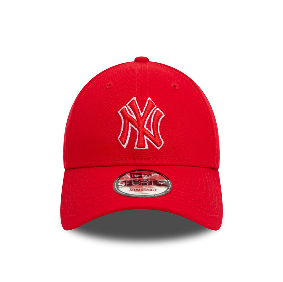 New York Yankees 9FORTY team Outline Red Cap