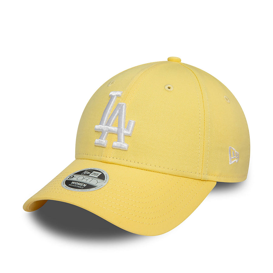 Los Angeles Dodgers 9FORTY Womens League Essential Pastel Yellow Cap